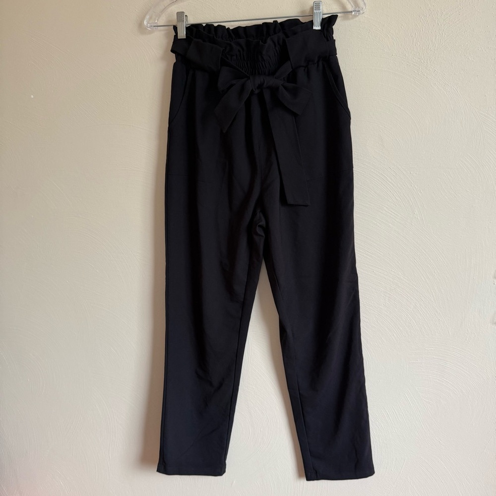 Grace Karin Black Ankle Cropped Pants
